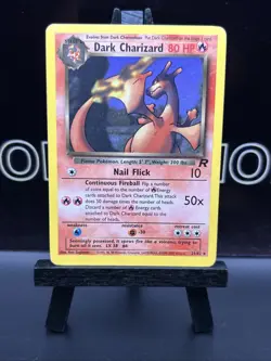 DARK Charizard - 21/82 - Pokemon Team Rocket Unlimited Rare TCG WOTC Regular LP - Image 2