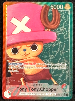 TONY CHOPPER ALT ART LEADER OP08-001 TWO LEGENDS ENGLISH ONE PIECE TCG - Image 1