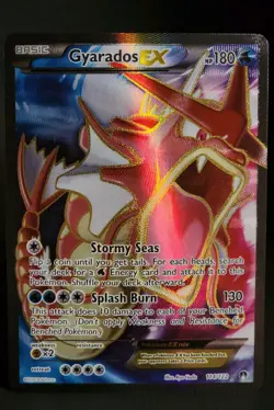 Pokemon Shiny Gyarados EX Full Art Holo Rare Card 114/122 Breakpoint NM-MINT - Image 1
