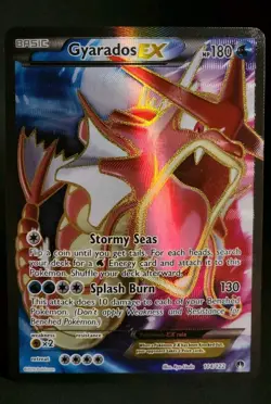 Pokemon Shiny Gyarados EX Full Art Holo Rare Card 114/122 Breakpoint NM-MINT - Image 2