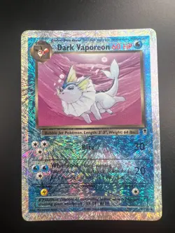 Dark Vaporeon - 9/110 - Pokemon Legendary Collection Reverse Holo Rare Card LP - Image 1