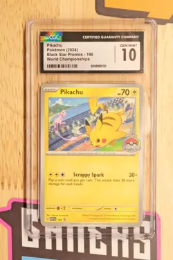 Pikachu 190 Sv: Scarlet & Violet Promo Cards Regular CGC 10 - Image 1