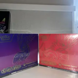 Pokemon Center Exclusive Scarlet and Violet Base ETB Set of 2 - Brand New Sealed - Image 1
