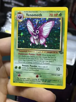 Vaporeon 12/64 Venomoth 13/64 Jungle 1999 Holo Vintage Pokemon Card Lot WOTC - Image 2