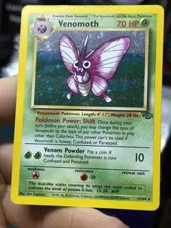 Vaporeon 12/64 Venomoth 13/64 Jungle 1999 Holo Vintage Pokemon Card Lot WOTC - Image 5
