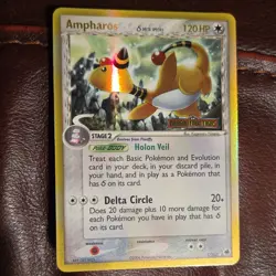 Pokemon Ampharos EX Dragon Frontiers 1/101 Holo Rare Reverse Holo 120 HP - Image 1