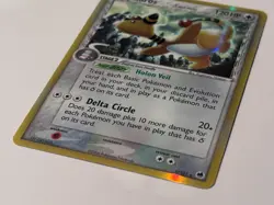 Pokemon Card Ampharos 1/101 Delta Species Dragon Frontiers Rare Reverse Holo LP - Image 2