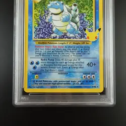 PSA 10 Blastoise 2/102 Pokemon Celebrations Classic Collection Holo Graded Card - Image 3