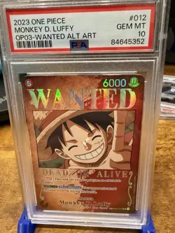 Monkey.D.Luffy Pillars of Strength Wanted Poster ST01-012 OP03 English PSA 10 - Image 1