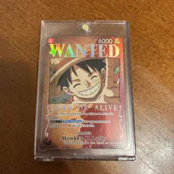 Monkey.D.Luffy (Wanted Poster) ST01-012 Pillars of Strength Foil SR NM Condition - Image 1