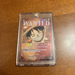 Monkey.D.Luffy (Wanted Poster) ST01-012 Pillars of Strength Foil SR NM Condition - Image 4