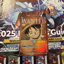 Monkey.D.Luffy (Wanted Poster) ST01-012 Pillars of Strength Foil SR NM Condition - Image 5