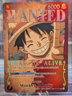 Monkey.D.Luffy (Wanted Poster) ST01-012 Pillars of Strength Foil SR NM Condition - Image 1