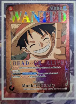 Monkey.D.Luffy (Wanted Poster) ST01-012 Pillars of Strength Foil SR NM Condition - Image 2