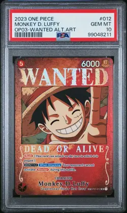 PSA 10 Monkey.D.Luffy (Wanted Poster) ST01-012 Pillars of Strength Foil - Image 1