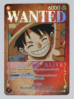 Monkey.D.Luffy (Wanted Poster) ST01-012 Pillars of Strength Foil Near Mint NM - Image 1