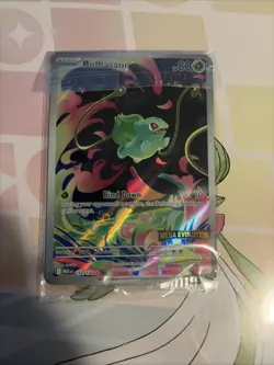 Bulbasaur 133/132 Mega Evolution Stamp Promo Card Sealed Pokemon TCG Box Topper - Image 1