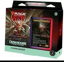 MTG Endless Punishment - Duskmourn - Sealed Commander Deck - Magic The Gathering - Image 1