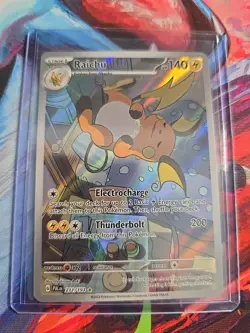 Pokemon TCG Raichu Holo 211/193 Illustration Card Paldea Evolved - Image 1