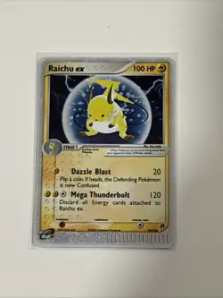 Pokemon Raichu ex 98/100 EX Sandstorm Ultra Rare Holo 100 HP Card 2003 - Image 3