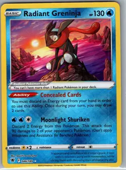 Radiant Greninja 046/189 SWSH10: Astral Radiance - Pokemon Card - NM - Image 1