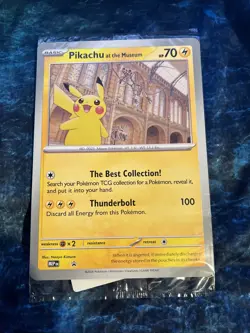 Pikachu At The Museum (Oversize) Promo Pokemon Card - Image 1