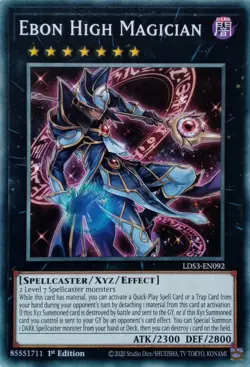 LDS3-EN092 EBON HIGH MAGICIAN COMMON 1ST EDITION YuGiOh CARD - Image 1