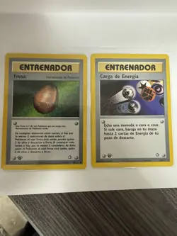 Pokemon TCG Spanish 1st Edition Trainer & Energy Card Lot — Fresa, Carga - Image 3