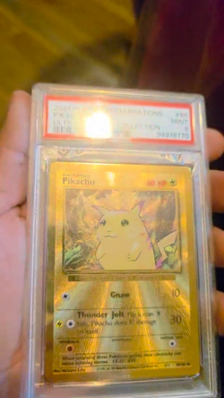 Pikachu - (Celebrations Metal Card) 058/102 Pokemon Cards & Products Holo PSA9 - Image 2