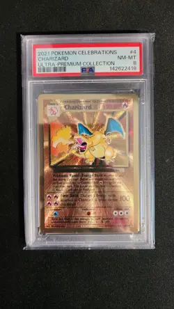Charizard (Celebrations Metal Card) 004/102 PSA 8 - Image 1