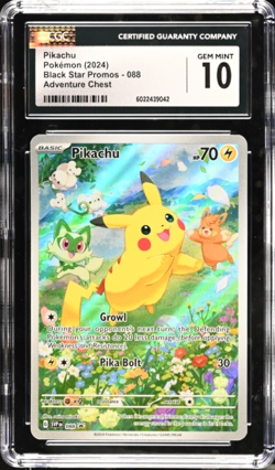 Pikachu 088 Sv: Scarlet & Violet Promo Cards Holo Pokemon CGC 10 - Image 1