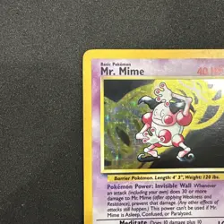 *No Symbol Errror* Pokemon TCG English MP Mr. Mime 6/64 Jungle Holo Rare Card - Image 2