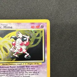 *No Symbol Errror* Pokemon TCG English MP Mr. Mime 6/64 Jungle Holo Rare Card - Image 3