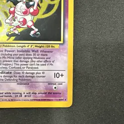 *No Symbol Errror* Pokemon TCG English MP Mr. Mime 6/64 Jungle Holo Rare Card - Image 5