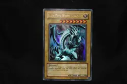 Blue-Eyes White Dragon LOB-EN001 Yu-Gi-Oh! Trading Card Game TCG Super RARE HTF - Image 2