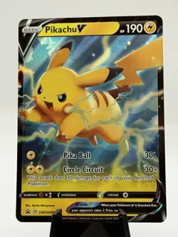 Pokemon TCG Pikachu V SWSH: Sword & Shield Promo Card SWSH063 - Image 1