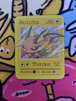 Pluto Coco Mini Card - Roichu (Raichu) #9 - Drawn by tiredbutwoke - Image 1