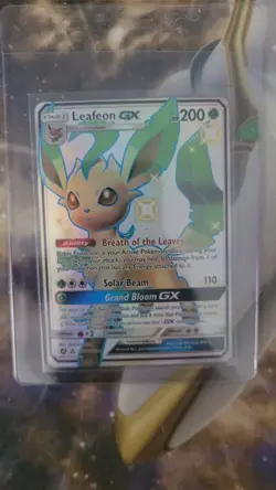 Leafeon GX SV46/SV94 Hidden Fates Shiny Vault Holo Card NM/Mint Condition - Image 1