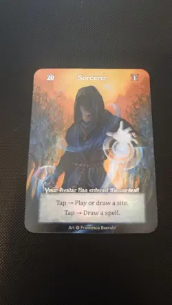 Sorcery Contested Realm TCG Alpha Foil Box Topper Promo Sorcerer Avatar - Image 1