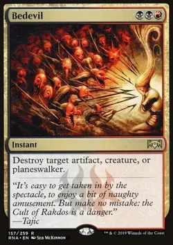 MTG Magic the Gathering Bedevil (157/296) Ravnica Allegiance NM - Image 1