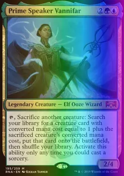 MTG Prime Speaker Vannifar (195/296) Ravnica Allegiance LP FOIL - Image 1