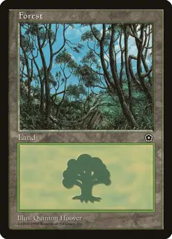20 Basic Land - SAME ART - Forest - Portal Second Age - MP-NM - Magic MTG FTG - Image 1