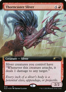 Thorncaster Sliver - Foil - Extended Art NM, English MTG Secret Lair Drop Series - Image 1