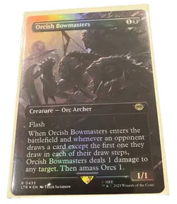 Orcish Bowmasters Borderless Foil NM Universes Beyond LOTR MTG EN WOTC #433 - Image 1