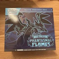 Pokemon TCG Mega Evolution Phantasmal Flames Elite Trainer Box ETB * - Image 1