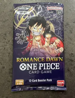 ONE PIECE Card Game - ROMANCE DAWN Booster 1 Pack Sealed OP-01 ENGLISH - Image 1