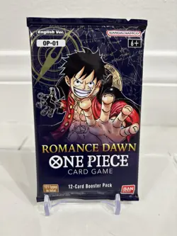 Romance Dawn 1 Booster Pack One Piece Card TCG OP-01 English OP01 New/Sealed !! - Image 1