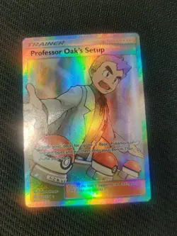Pokemon TCG Holo Ultra Rare Full Art Professor Oaks Setup NM/M Pack Fresh - Image 1