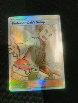 Pokemon TCG Holo Ultra Rare Full Art Professor Oaks Setup NM/M Pack Fresh - Image 2