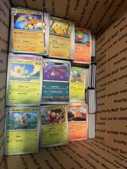 Pokemon Card Bulk Box Over 4000 Cards From Mega And Scarlet Violet 151 Etc - Image 3